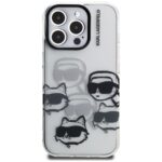 Case Karl Lagerfeld IML Multi K&C Head Pattern for iPhone 16 Pro trans[arent - imagine 3