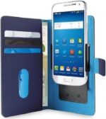 PURO Smart Wallet XL universal case blue 5.1" with photo holder and card slots