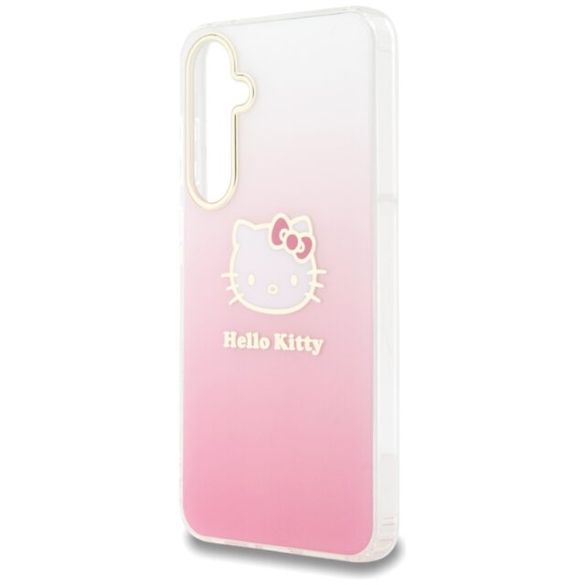 Hello Kitty HKHCSA55HDGKEP A55 A556 pink hardcase IML Gradient Electroplating Kitty Head - imagine 6