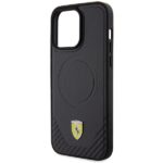Ferrari FEHMP15XPTEK iPhone 15 Pro Max 6.7" black hardcase Carbon Metal Logo MagSafe - imagine 6