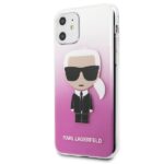 Karl Lagerfeld KLHCN61TRDFKPI iPhone 11 6,1" / Xr pink Gradient Ikonik Karl - imagine 2