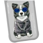 Case Nimmy Glasses Cool Dog for iPhone 17 Pro grey - imagine 5