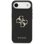 Guess Grained Big 4G & Classic Logo case for iPhone Air black - imagine 3