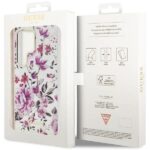 Guess GUHCS23LHCFWST S23 Ultra S918 white hardcase Flower Collection - imagine 8