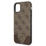 Guess GUHCN61PU4GHBR iPhone 11 6,1" / Xr 6,1" brown hardcase 4G Triangle Collection - imagine 3