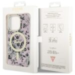 Guess GUHMP14LHCFWSP iPhone 14 Pro 6.1" pink hardcase Flower MagSafe - imagine 8