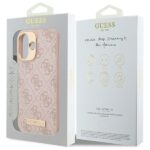 Guess GUHMP16SU4GPRP iPhone 16 6.1" pink hardcase 4G Logo Plate MagSafe - imagine 8