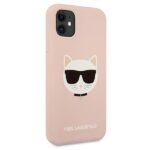 Karl Lagerfeld KLHCN61SLCHLP iPhone 11 6,1" / Xr hardcase light pink Silicone Choupette - imagine 4