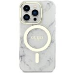 Guess GUHMP14LPCUMAH iPhone 14 Pro 6.1" white hardcase Marble MagSafe - imagine 3