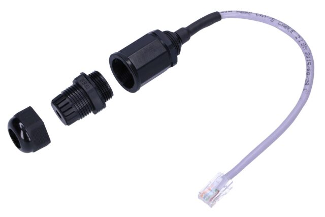 Waterproof RJ45 Socket IP67, 150mm, UTP Cat.5 - imagine 2