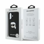 Karl Lagerfeld KLHMP16SSKHPPLK iPhone 16 6.1" black hardcase Silicone Karl Head Print MagSafe - imagine 5
