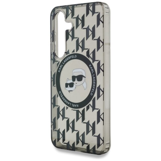 Case Karl Lagerfeld Button Karl & Choupette Heads On KL Pattern MagSafe for Samsung Galaxy - imagine 6