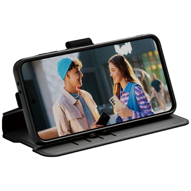 Case CARE by PanzerGlass Feature Wallet Kickstand for Samsung Galaxy A56 5G black - imagine 4