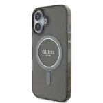 Guess GUHMP16SHFGEREK iPhone 16 6.1" black hardcase IML Glitter Circle MagSafe - imagine 2