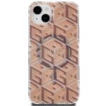 Guess GUHMP15SHGCUSTGW iPhone 15 / 14 /13 6.1" brown hardcase IML GCube MagSafe - imagine 3