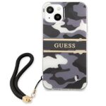 Guess GUHCP13MKCABBK iPhone 13 / 14 / 15 6,1" black hardcase Camo Strap Collection - imagine 3