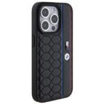 Case BMW BMHCP15L22PGVK iPhone 15 Pro 6.1" black hardcase M Edition Hexo Pattern - imagine 4