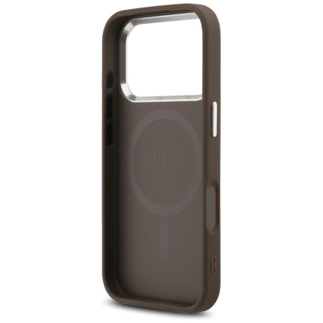 Case Guess 4G Classic Logo MagSafe for iPhone 17 Pro brown - imagine 7