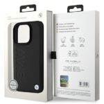 BMW BMHMP16XSLLBK iPhone 16 Pro Max 6.9" black hardcase Leather Hot Stamp MagSafe - imagine 8