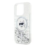 Karl Lagerfeld KLHMP15XLGCHSGH iPhone15 Pro Max 6.7" hardcase transparent Liquid Glitter Choupette H - imagine 6