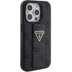 Guess GUHCP15XPGS4TDK iPhone 15 Pro Max 6.7" black hardcase Grip Stand 4G Triangle Strass - imagine 5