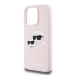 Karl Lagerfeld KLHMP15LSKCHPPLP iPhone 15 Pro 6.1" pink hardcase Silicone Karl & Choupette Mag - imagine 6