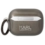 Karl Lagerfeld KLAPHNKCTGK Airpods Pro cover black Glitter Karl&Choupette - imagine 2