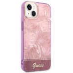 Guess GUHCP14SHGJGHP iPhone 14 / 15 / 13 6.1" pink hardcase Jungle Collection - imagine 4