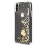 Guess GUHCPXGLHFLGO iPhone X/Xs gold hard case Glitter Hearts - imagine 2
