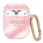 Guess GUA2UNMP AirPods cover pink Marble Collection