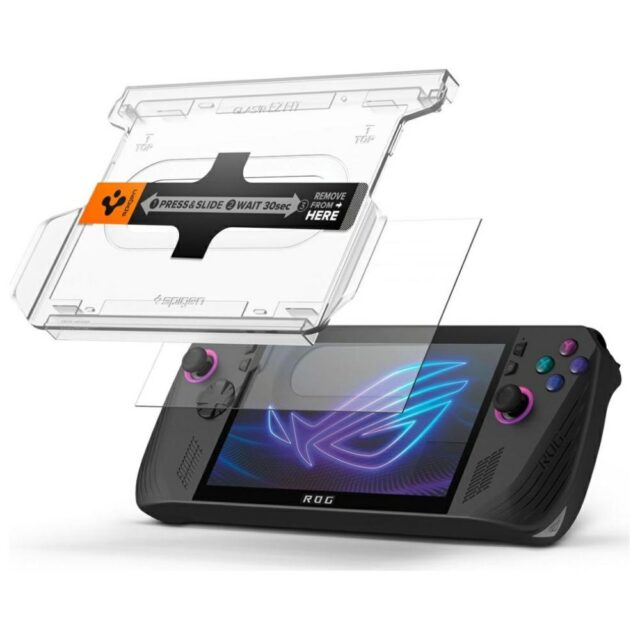 Tempered glass Spigen Glas.TR EZ FIT for Asus ROG Ally X - imagine 6