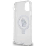 Karl Lagerfeld KLHMN61HMRSKCH iPhone 11/ Xr 6.1" white hardcase Ring Stand Karl&Choupettte Mag - imagine 7