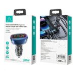 USAMS car charger 2xUSB-C 2xUSB-A C34 120W Fast Charge blue CC169CC01 (US-CC169) - imagine 10