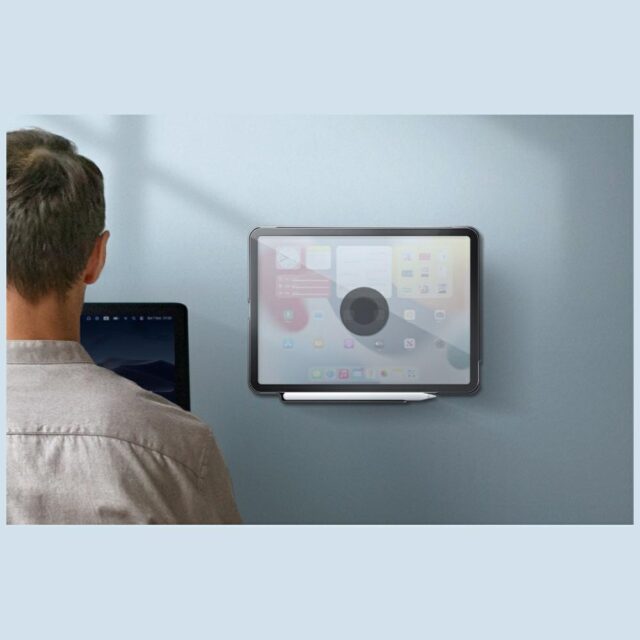 Magnetic holder UNIQ SnapMount self-adhesive gray/charcoal - imagine 4