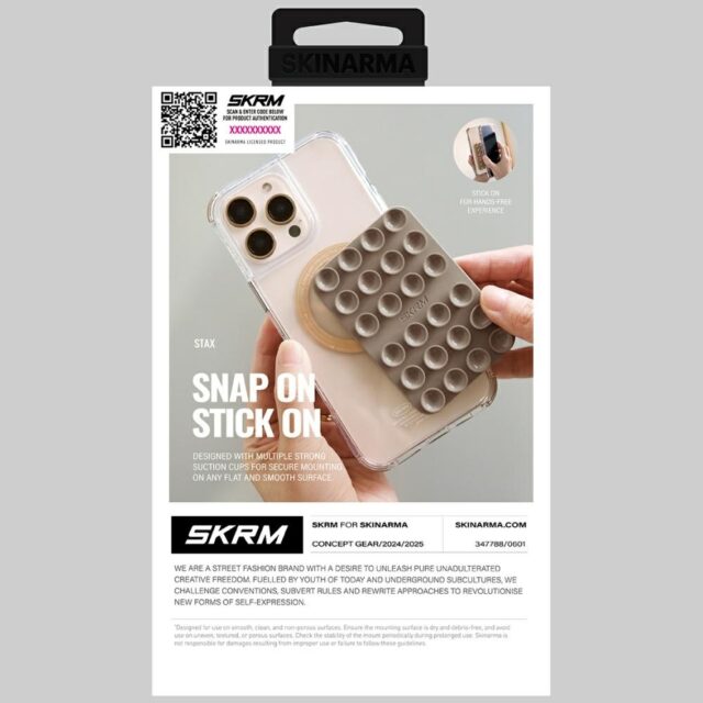 Universal suction cup Skinarma Stax MagSafe for phone smoke - imagine 7