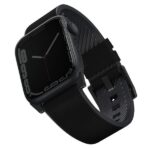 UNIQ Straden Strap Apple Watch Series 1-8/SE/SE2/3/Ultra1/2/3 42/44/45/49 Leather Hybrid Strap black
