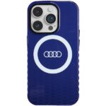 Audi IML Big Logo MagSafe Case iPhone 14 Pro 6.1" navy blue hardcase AU-IMLMIP14P-Q5/D2-BE