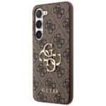 Guess GUHCS23M4GMGBR S23+ S916 brown hardcase 4G Big Metal Logo - imagine 2