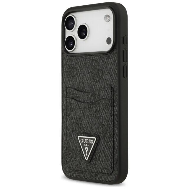 Case Guess 4G Double Card Triangle for iPhone 17 Pro Max black - imagine 2