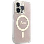 Guess GUHMP15LH4STP iPhone 15 Pro 6.1" pink hardcase IML 4G MagSafe - imagine 4