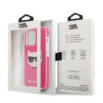 Karl Lagerfeld KLHCP13XTPECPI iPhone 13 Pro Max 6,7" hardcase fuschia Choupette Head - imagine 8