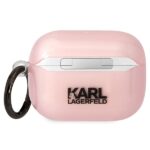 Karl Lagerfeld KLAPHNCHTCP Airpods Pro cover pink Ikonik Choupette - imagine 2