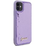 Guess GUHCN61PSFDGSU iPhone 11 / Xr 6.1" purple hardcase Sequin Script Metal - imagine 4