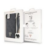 Guess GUHCP15SP4TDSCPK iPhone 15 / 14 / 13 6.1" black hardcase Crossbody 4G Metal Logo - imagine 9