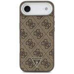 Case Guess 4G Triangle Logo MagSafe for iPhone Air brown - imagine 3