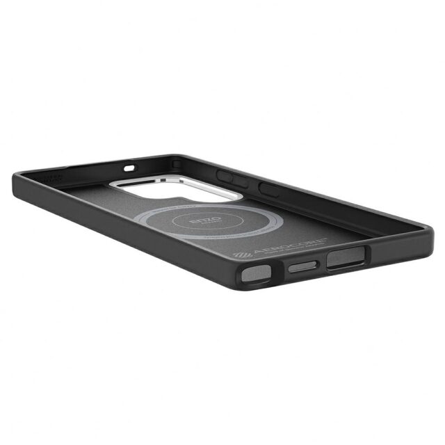 Case Samsung Spigen Enzo Aramid Magnet for Galaxy S25 Ultra black-silver - imagine 6