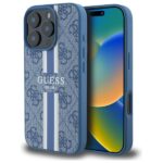 Guess GUHMP16XP4RPSB iPhone 16 Pro Max 6.9" blue hardcase 4G Printed Stripes MagSafe