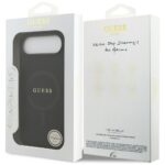 Guess Saffiano Classic Logo MagSafe Case for iPhone Air Black - imagine 8