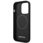 AMG AMHMP14LOSDBK iPhone 14 Pro 6.1" black hardcase with Leather Curved Lines and MagSafe - imagine 7