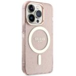 Guess GUHMP14LHCMCGP iPhone 14 Pro 6.1" pink hardcase Glitter Gold MagSafe - imagine 4
